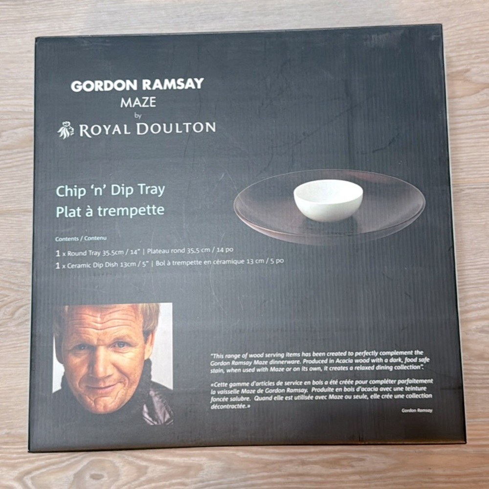 Gordon Ramsay Maze By Royal Doulton Chip and Dip Tray comes